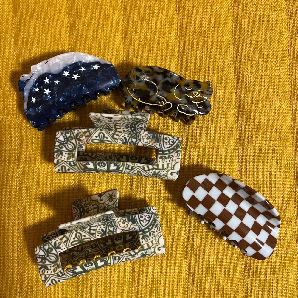 Hair Claw Clips Lot